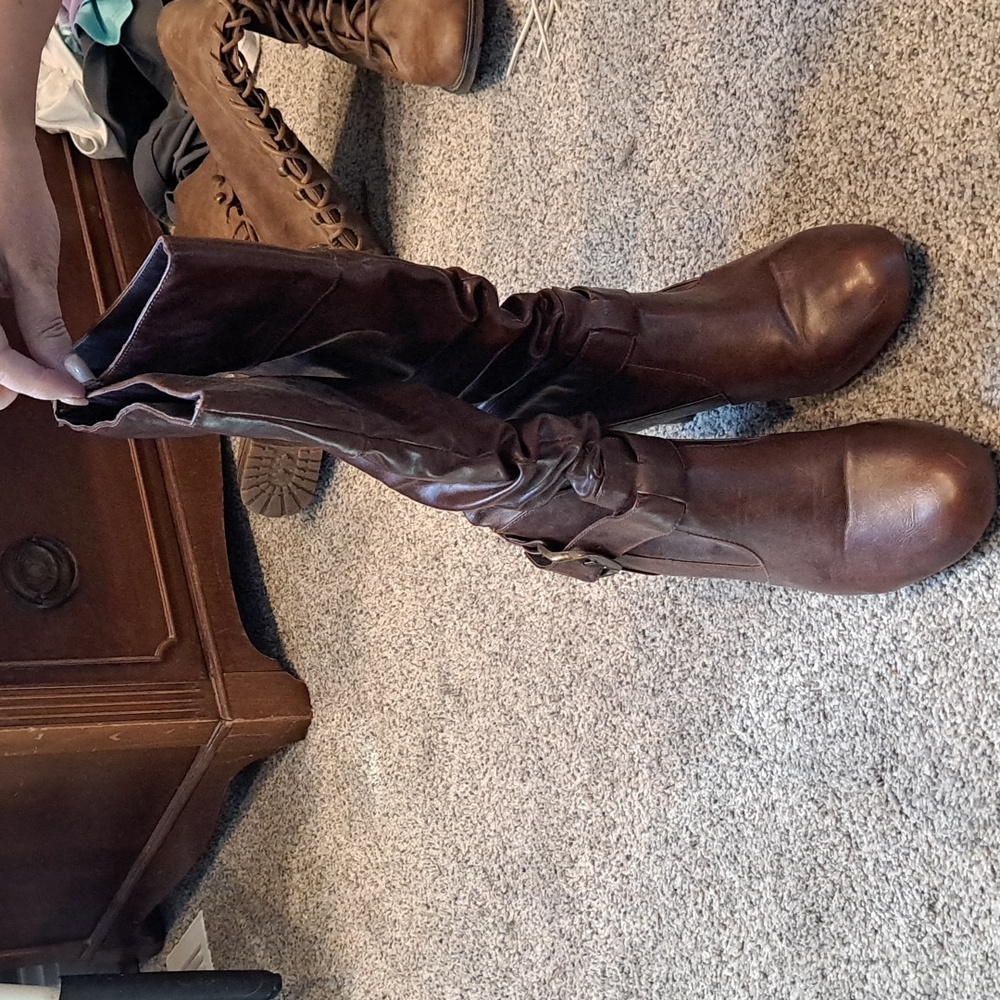 Madden girl slouch boots 10
